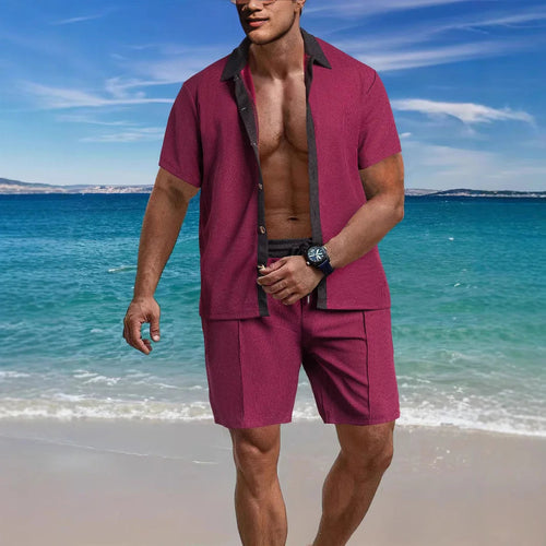 2025 Summer Hot Selling New Men's Casual Versatile beach shorts set